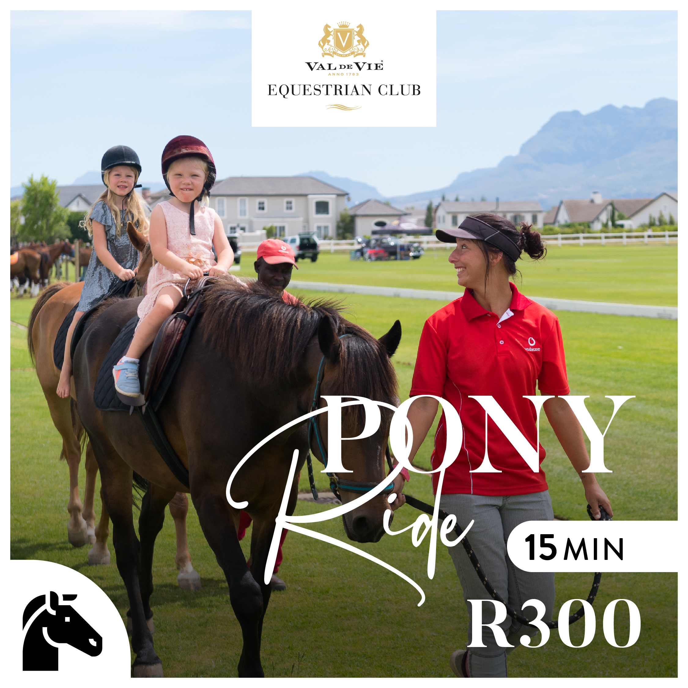 Pony ride at the Val de Vie Equestrian Club - 15 Minutes