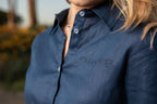 Val de Vie - Linen Shirt Dress - NAVY
