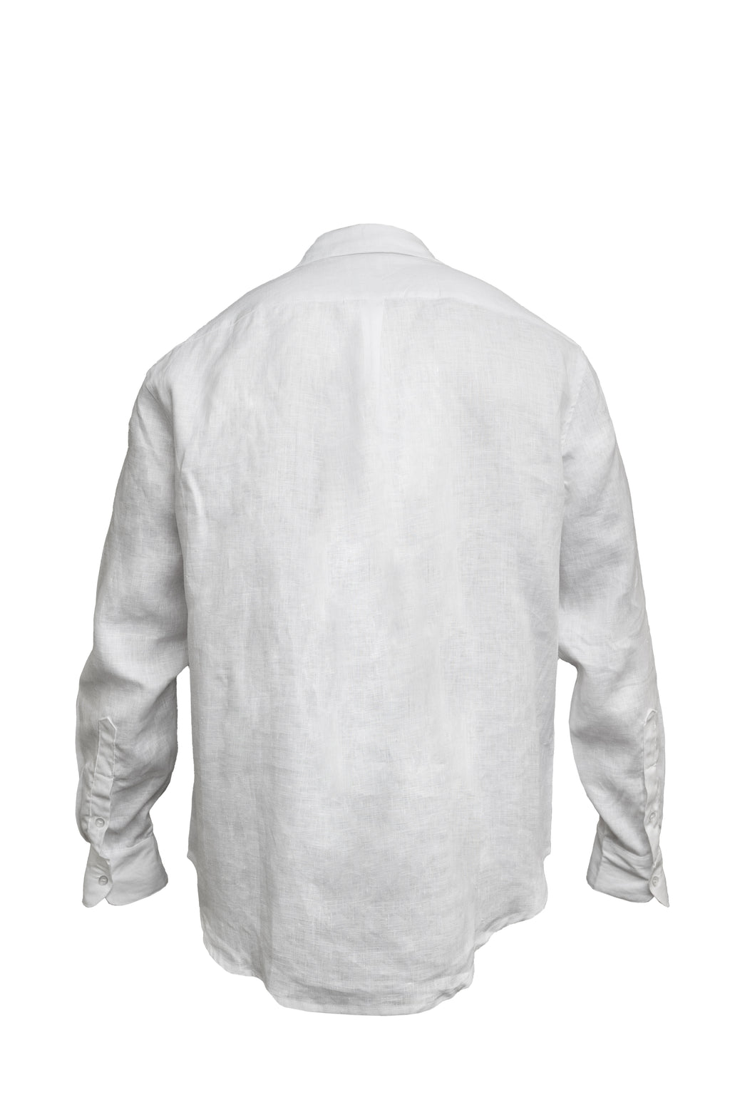 Val de Vie - Men's Linen Shirt - WHITE