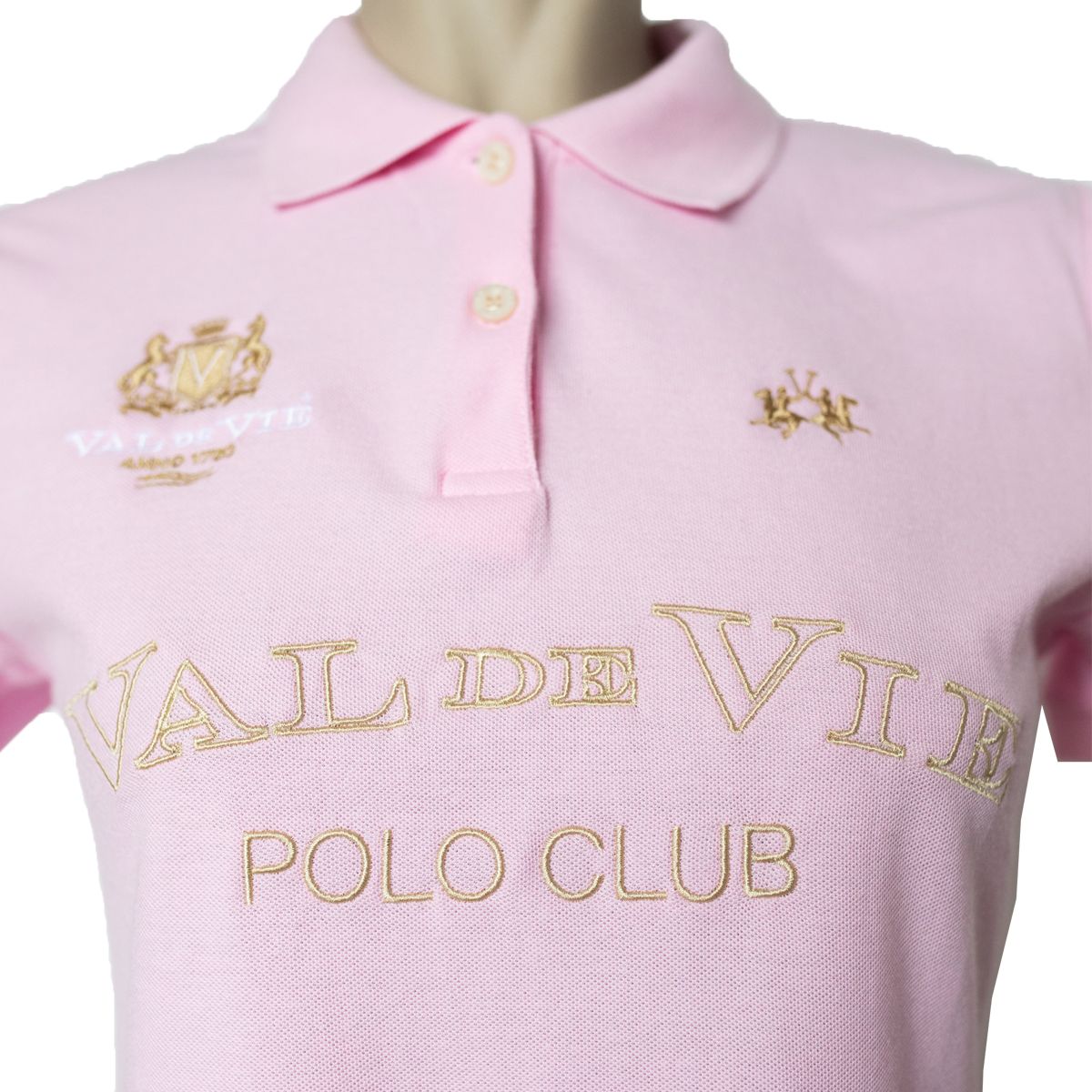 LA MARTINA VAL DE VIE LADIES POLO - PINK