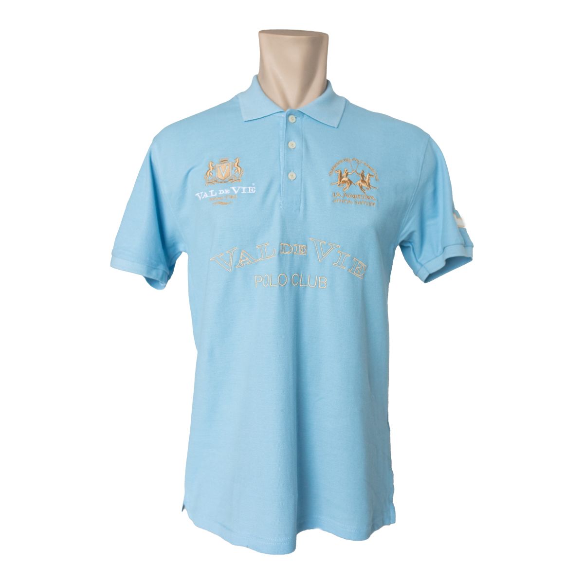LA MARTINA VAL DE VIE MENS POLO - BLUE