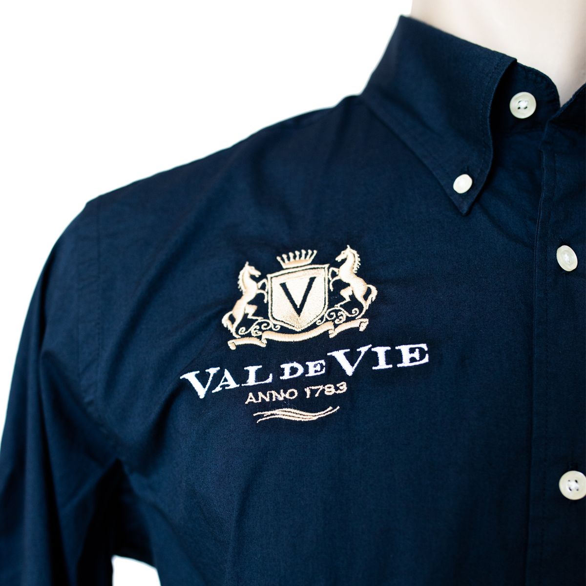 LA MARTINA VAL DE VIE MENS FORMAL LONG SLEEVE SHIRT (Nr3) - NAVY