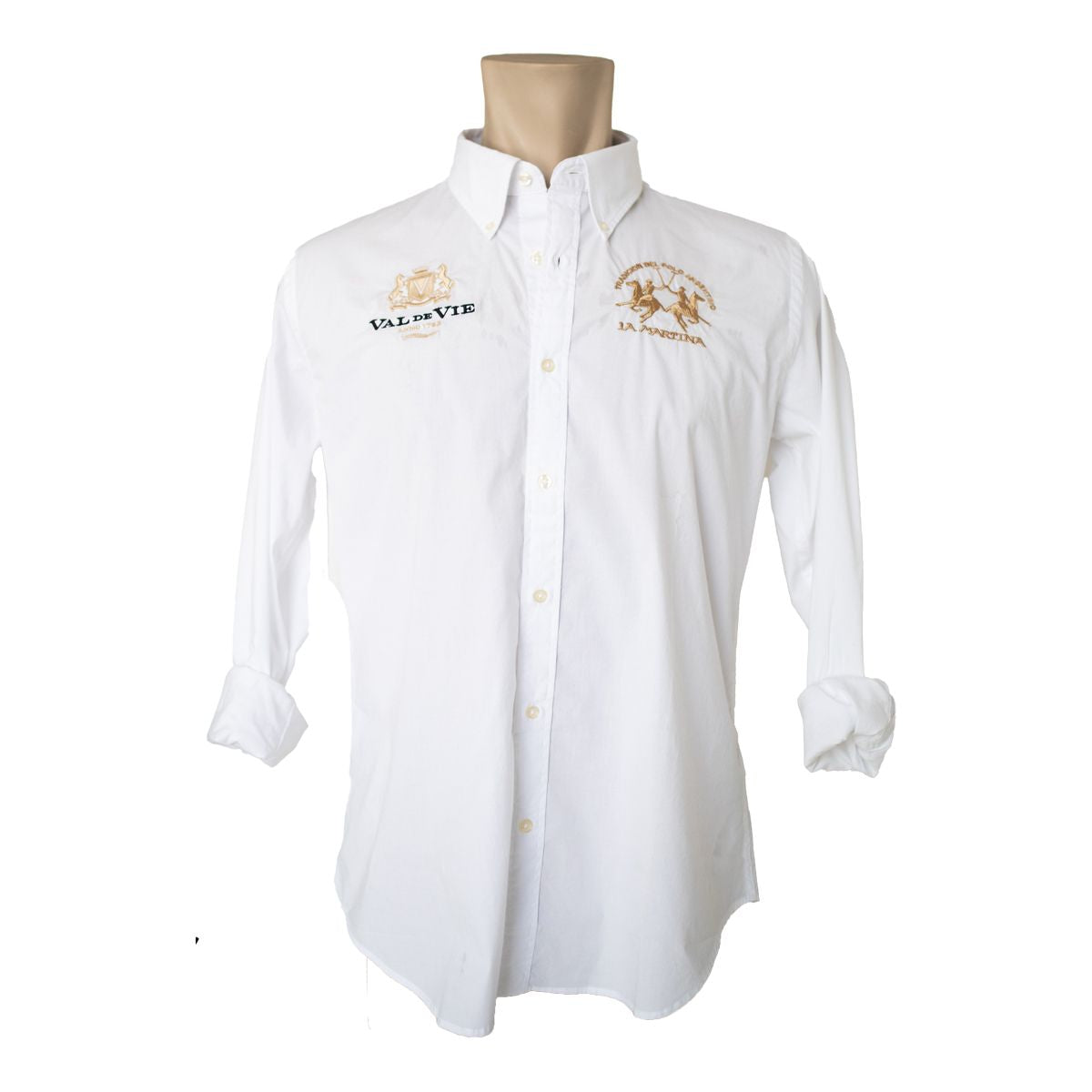 LA MARTINA VAL DE VIE MENS FORMAL LONG SLEEVE SHIRT (Nr3) - WHITE