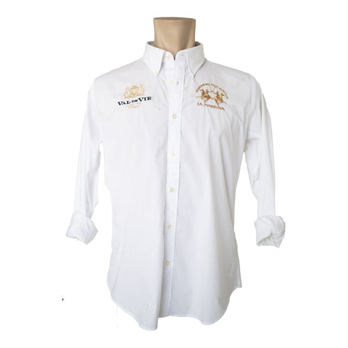 LA MARTINA VAL DE VIE MENS FORMAL LONG SLEEVE SHIRT (Nr3) - WHITE